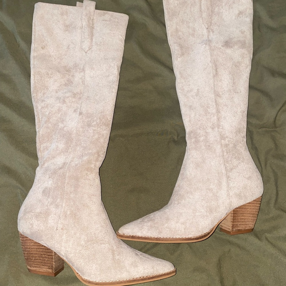 CCOCCI knee high boots | Taupe | 7.5 | Brand New
